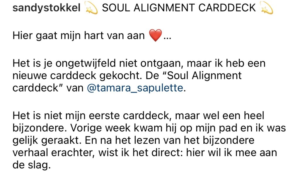 Reviews Soul Alignment Kaartendeck | Ikbentamara.nl | Webshop voor Lichtwerkers